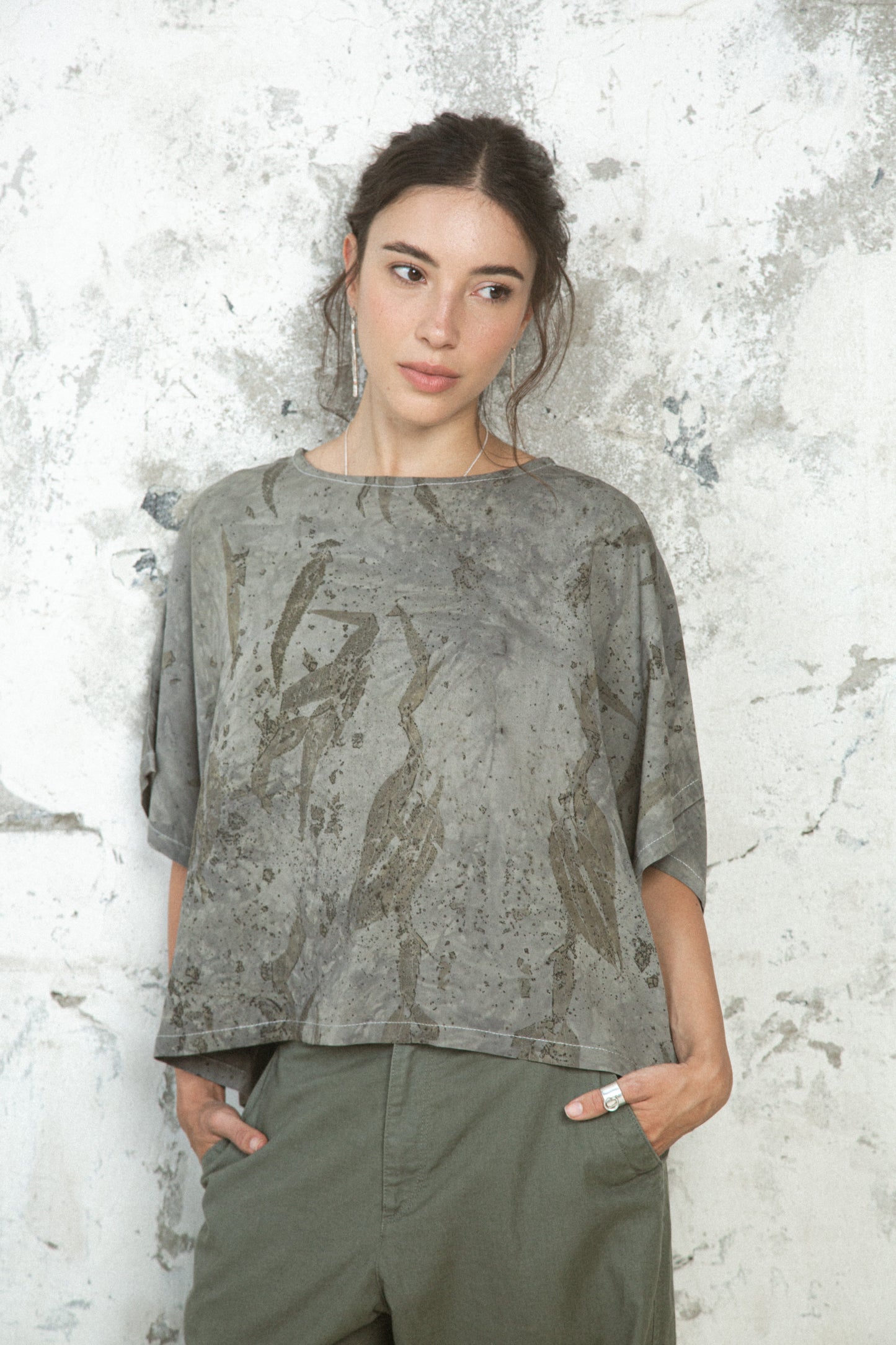 Camisa Cartucho ❁ Feijoa y Eucalipto